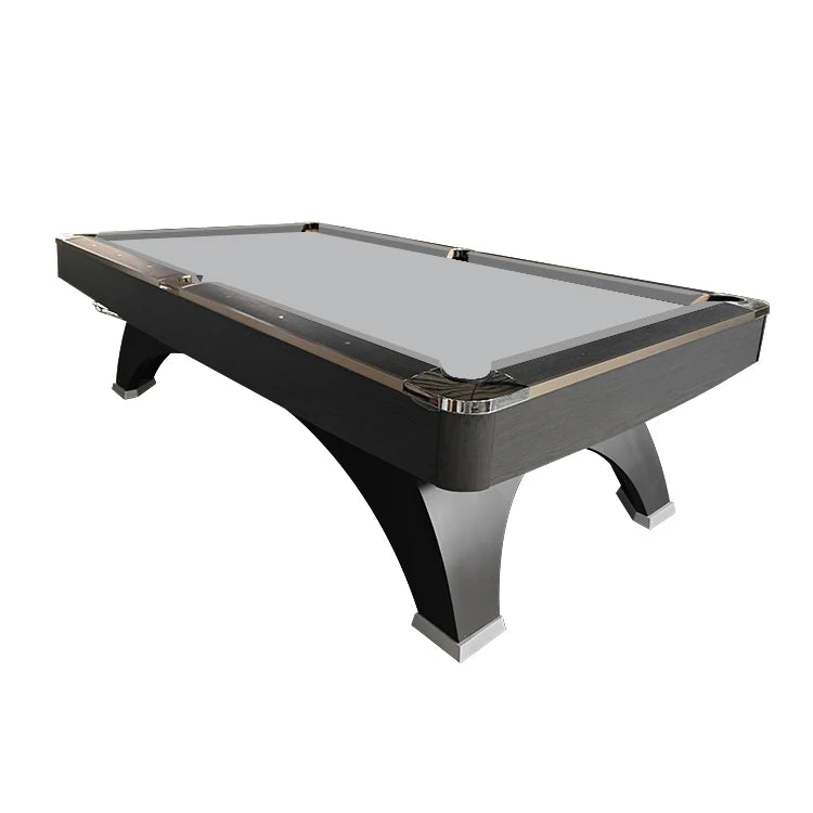 Custom 9ft Pool Table with 3-Piece Black Slate Solid Wood Construction Premium Taiwan Rubber Auto Ball Return System
