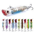 3D Eyes Hard Bait Popper Topwater Fishing Lure 8cm 11g 10colors