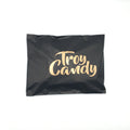 Custom Printed logo Black Gold Poly Mailer Clothing Packaging Shipping Envelopes Plastic Courier Delivery Webshop Mailing Bag