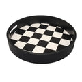 30*30*3cm Home Wooden Bottom Round Food Serving Tray Storage Wooden Serving Tray Wood Tray