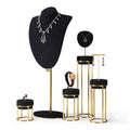 Commercial Counter Shop Jewelry Window Display Showcase Metal Eco-friendly Lined Earring Necklace Ring Display Stand Jewelry