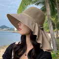 New Summer Shawl Knitted Sunscreen Fisherman Hat Large Eaves Sun Beach Straw Bucket Hat for Women