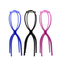 Wholesale Colorful Adjustable Wig Stand Plastic Heightened Large Size Wig Stand Holder