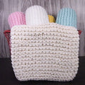 Y-Z Custom Knitted Handmade Cotton Flower Dishcloth Fabric Washing Non Stick Kitchen Towel