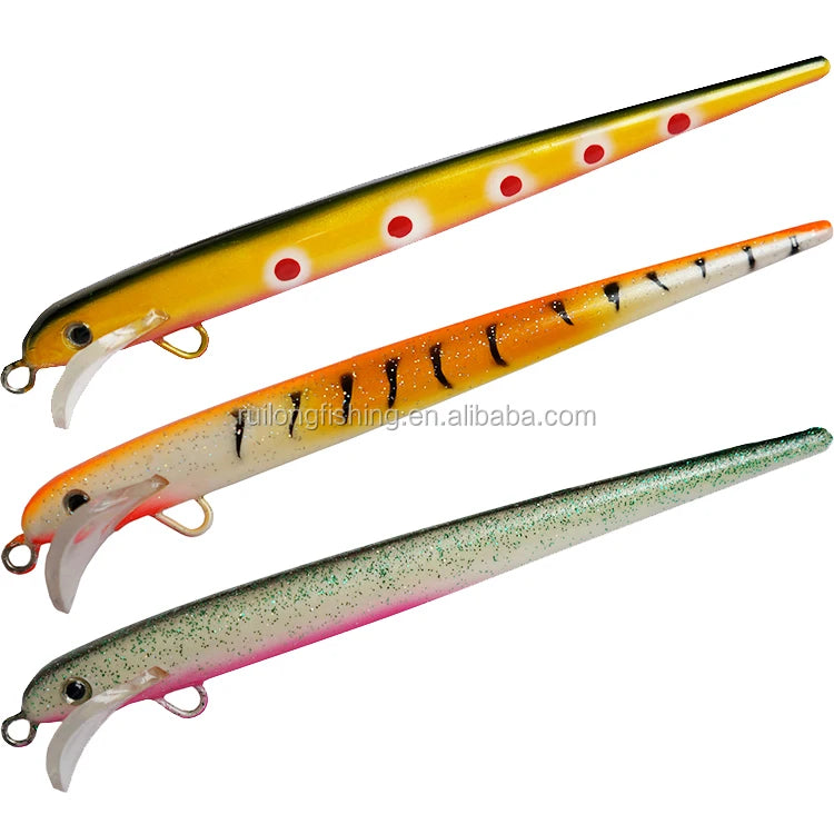 Floating Minnow Hard Bait Slender Streamlined Fishing Lure Imitate Small Fish for Freshwater Saltwater Predatory Fish