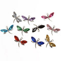 Hot Sale Dragonfly Diamond Metal Enamel Pendant Charms for Necklace Bracelet Earring DIY Jewelry Making Accessories 10 Colors