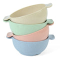 Stocked Biodegradable Wheat Straw Dinnerware Sets for Parties and Dinners-Includes Bowl Plate Cup (4-Piece)