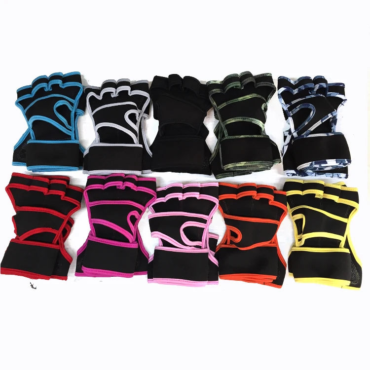 MKAS Promotion New Fashion Sport Workout  Glove Anti-Slip High Qualitygymnastic Hand Grips With Wrist Support Fitness Gloves