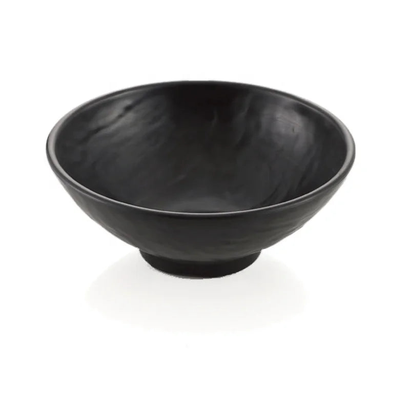 Japanese Noodle and Vietnam Pho Serving 9 Inch Large Melamine Ramen Bowl with Chopsticks