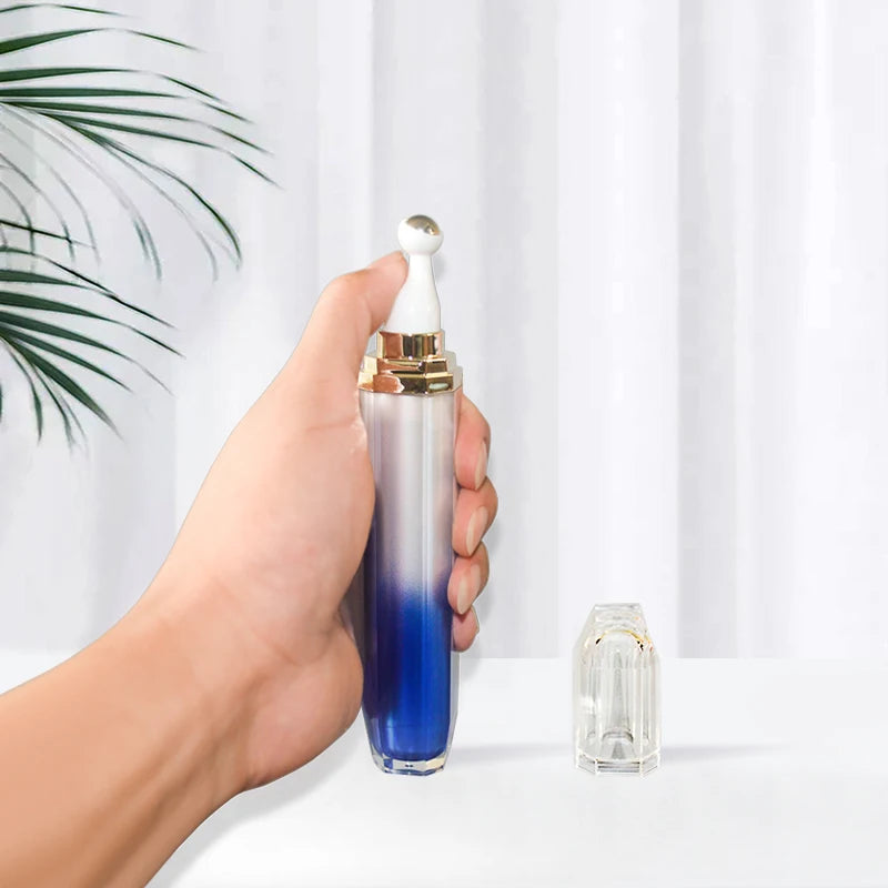 Ready to Ship Roll on Blue  Drilling and Surface Acrylic  Eye Cream  Bottle 15ml 20ml