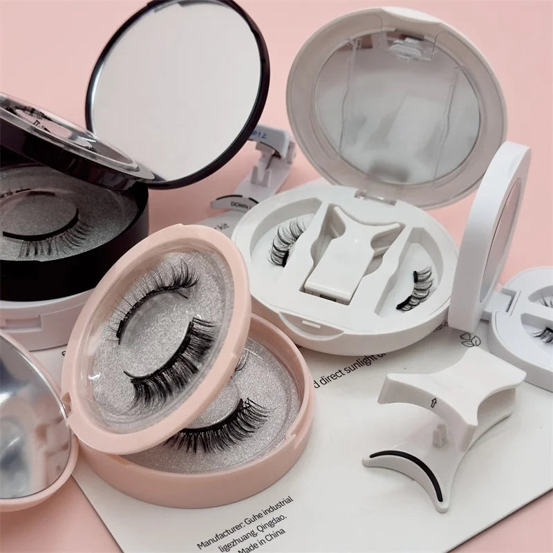 2026 New No Glue Magnetic Eyelashes Eyelash Thick Volume Arabic Style Lashes with Packaging Box