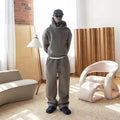High Quality Heavyweight Oversized Sweatsuit Men Cotton Sweatpants and Hoodie Set Blank Tracksuits