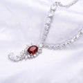 Collar Collana Fashion Trendy Drop Zircon Necklace Sterling Silver 925 Jewelry Bridal Wedding Party Classic