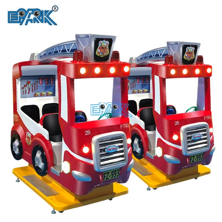 Indoor Sports Amusement Park Coin Operated Game Rocking Swing Electric Cars Plastic