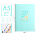 2025 A5 Agenda Planner Custom Logo Office Business Notebook with PU Leather Cover Hardcover Spiral Binding
