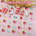 Manicure Nail Art Sticker Tomoni Emboss Style 5D Nail Art Decoration Smile Sunflowers Color Painting Flower Bears