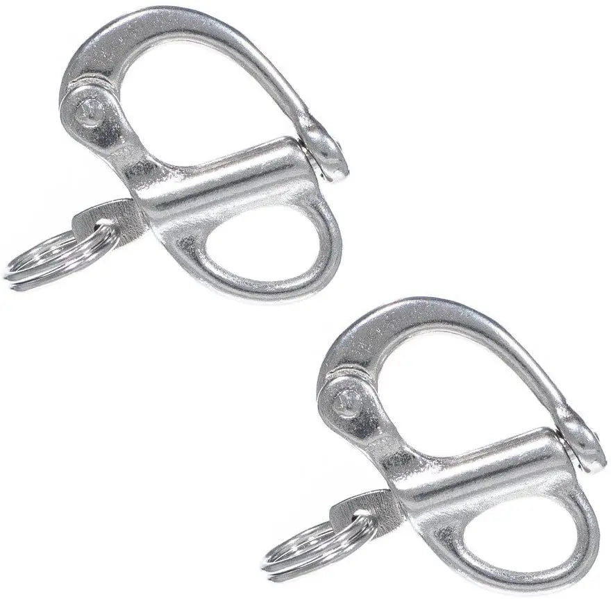 Durable Stainless Steel Fixed Bail Quick Release Snap Shackle for Kayak Sailboat Yacht Sailing Hardware