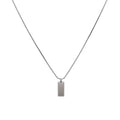 AA016161 Modern Design Minimalist Silver Bar Pendant Necklace Jewelry