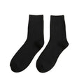 Autumn Winter Solid Color Warm Towel Bottom Thickens Cotton Crew Socks for Man Woman