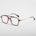 Benyi Retro Titanium Optical Eyeglasses Fashion square clear Spectacle for Men Trendy Glasses Female