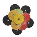 TOP Selling 4 Inch 100 7pcs Set Diamond Wet Resin Bond Polishing Pads for Granite Marble Quartz Concrete Floor Grinding