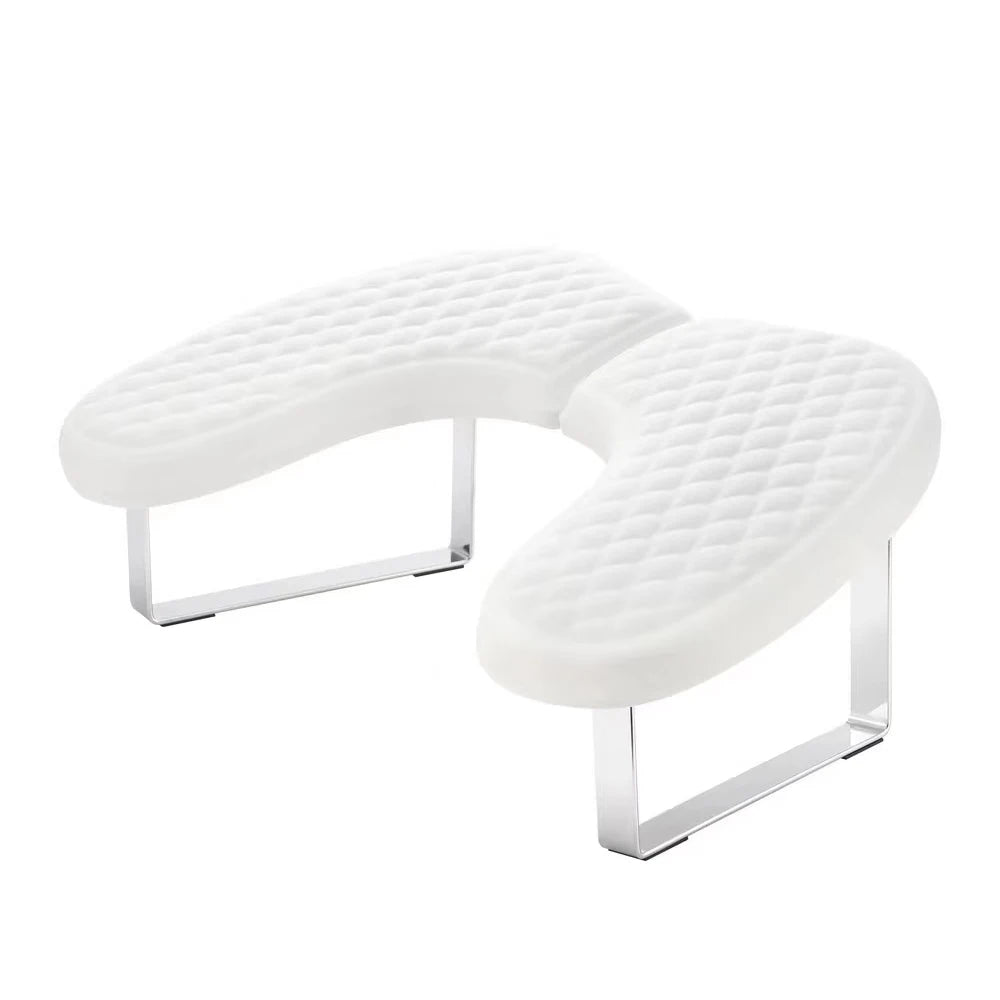 Professional Nail Armrest U Shape Luxury Manicure Foldable Waterproof Nail Hand Pillow Leather Arm Rest Slanted for Desk