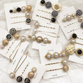 HOVANCI Hotselling Vintage Design Natural Baroque Pearl Hair Pins 3Pcs/Set Hair Clips Set for Women Party