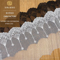 Water Soluble Embroidery Lace Accessories Mesh Fan Polyester Garment & Skirt Embroidery Lace for Bags