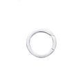 14k 18k Gold Plated Sterling Silver O Shaped Flat Round Clasp 14mm 16mm 18mm 20mm Circle Charm Holder Lock Enhancer for Necklace