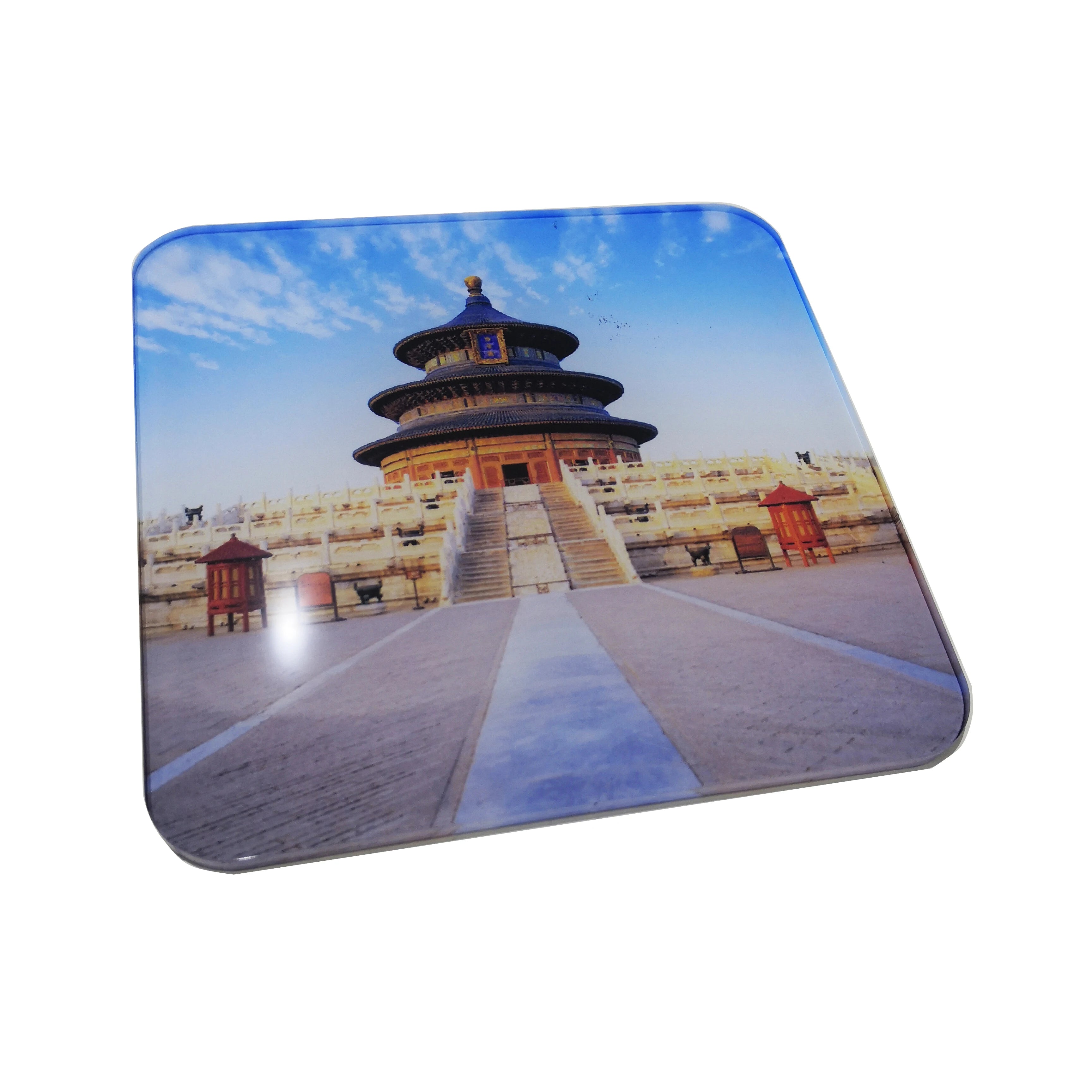 Customized Printing Sublimation Acrylic Coasters Blanks Classic Style Plastic Coasters