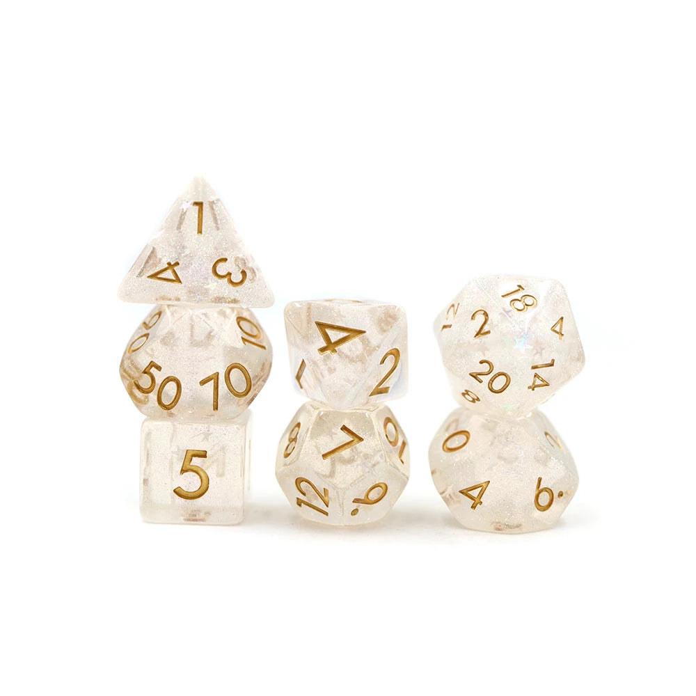 Wholesale Bulk Custom Resin Rpg Dnd Board Game Colored Dice Set