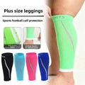 Plus Size Compression Leg Sleeve Anti-Slip Sports Leg Support Fits up to 165 Lbs for Running Basketball Cycling