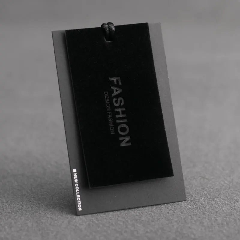 Wholesale Custom Black Hangtags Cheap Clothing Product Hang Tags Garment Tags Label Paper for Jeans
