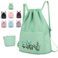 2024 Women's Waterproof Dry Sport Travel Gym Bag Large Capacity Oxford Material Foldable Leisure Backpack with Embroidery
