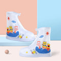 Fashion Children Rain Overshoes Wear-resistance Animal Print Shoe Covers Non-slip Portable Kid Waterproof Overshoes for Outdoor