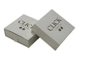 Ivory White Square Paper Drawer Jewelry Box with Custom Logo and Embossed Printing