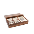 Black Walnut Wood Luxury Black Walnut Rectangle Acrylic Jewel Storage Box Wooden Jewel Box