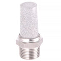 Exhaust Muffler NPT1/8 Male Thread Sintered Stainless Steel Breather Pneumatic Air Muffler