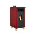 PANSEE PS-60 Pellet Stove Smokeless Design with Remote Control Modern Villa Use Eco-Friendly Cold Rolled Steel Construction