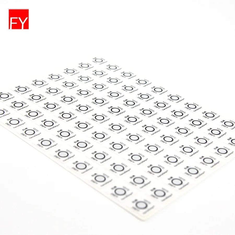 Custom PVC Adhesive Labels New Design with Changeable Color Waterproof Reversible Temperature Indicator Sticker