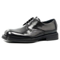 Top Grade Men's Business Derby Shoes Genuine Cowhide Leather Durable Platform Dress Shoes for Daily Life Winter Square Toe