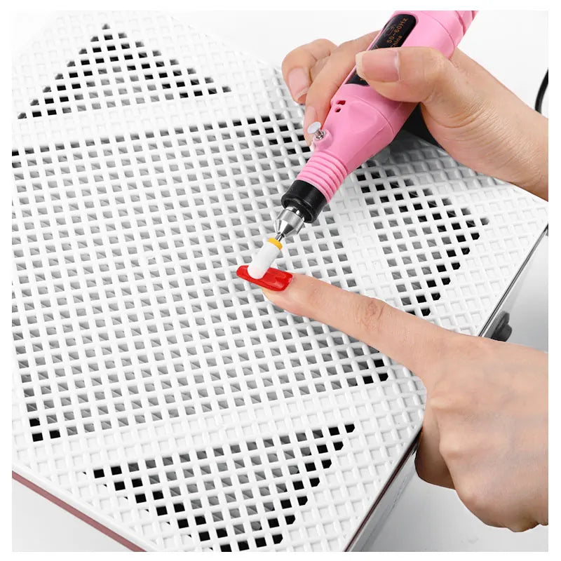 Misscheering Nail Art Vacuum Cleaner 60W High Power Japanese Filter Silent Polishing Nail Dust Machine Desktop Vacuum Cleaner