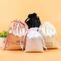 Wholesale Custom Printed Satin Shoe Bags With Drawstring Custom Dust Shoe Cover Satin Drawstring Bag Large