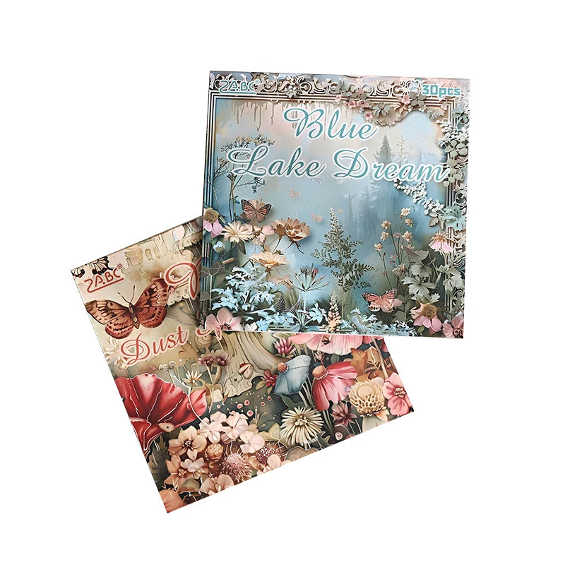 30pcs/pack Milky Way Melody Sticky Notes Non-adhesive Material Paper Diy Note Book Handbook Sticker Book