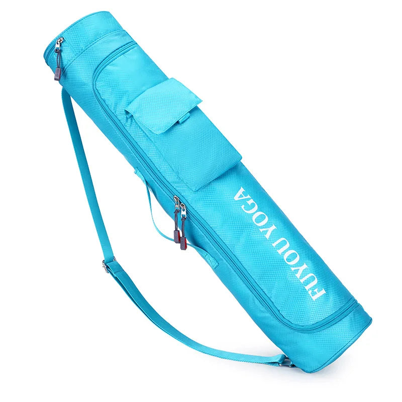 Custom Logo Yoga Mat Bag with Water Bottle Pocket and Bottom Wet Pocket Exercise Yoga Mat Carrier Multi-Functional Storage Bag