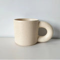 Solhui Creative Fat Ceramic Coffee Mug Speckled Coffee Cups with Big  Handle