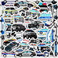 50pcs Cartoon  Car Graffiti Sticker Packs for Kids Laptop Stationery Skateboard Bottle Toy Decorative Stickers