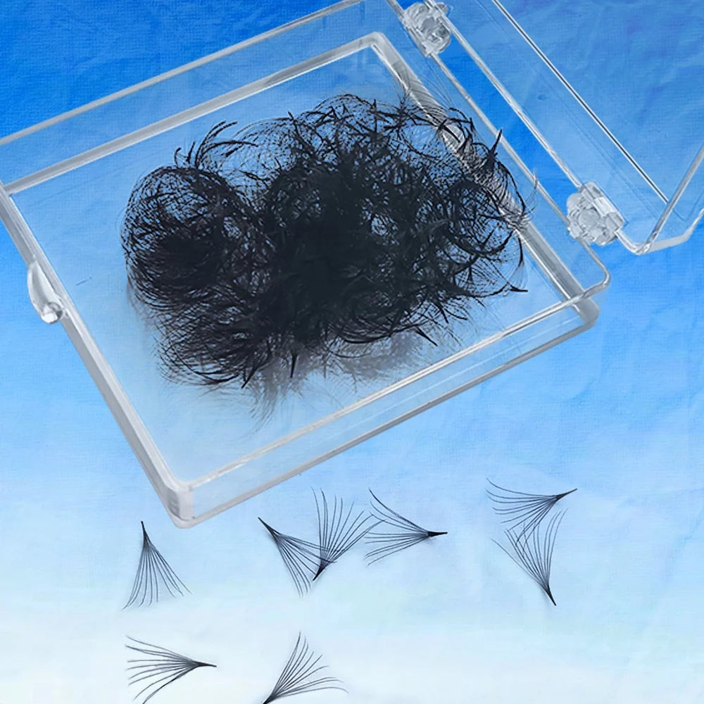 3D-20D 500 1000  Premade Fans Loose Fan Lashes Pointy Base Private Label Pro Made Fans Eyelash Extensions
