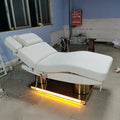 Luxury Beauty Salon Equipment Eyelash Bed 3 Motors Electric Beauty Saloon Massage Table Facial Bed with Led Lighting