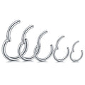 316L Surgical Steel Hinged Segment Hoop Ring Clicker Nose Septum Piercings Helix Earrings Body Piercing Jewelry